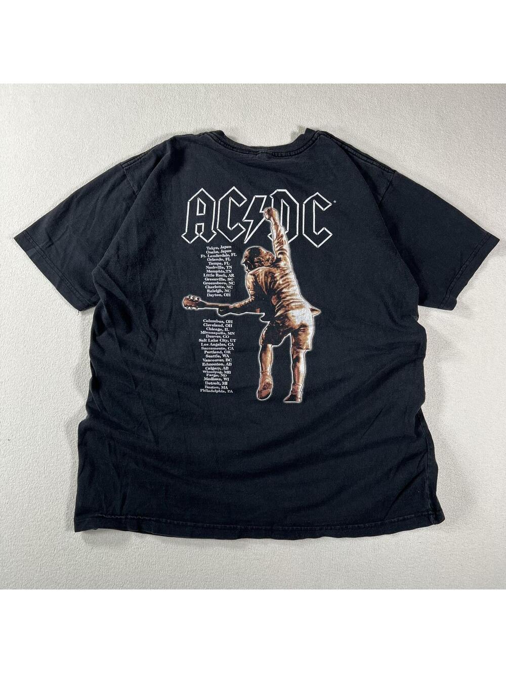 Vintage 90s ACDC Stuff Upper Lip Tour Band Tee - Picture 3 of 7